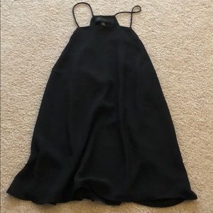 Black high neck tank top